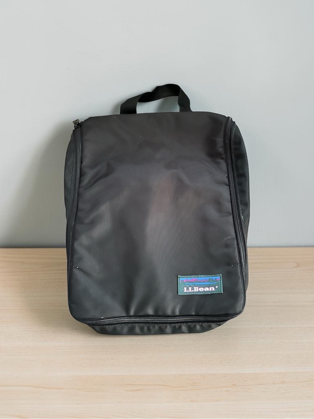 L.L. Bean Black Men's Toiletry Kit with Top Handle